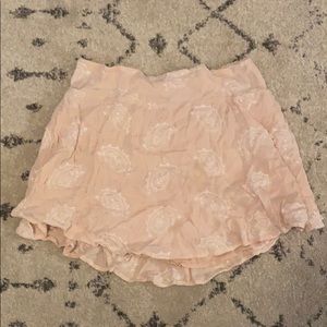 Pink flowy skirt